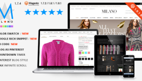 一款米兰风格Magento主题带博客拓展 一款米兰风格Magento主题带博客拓展