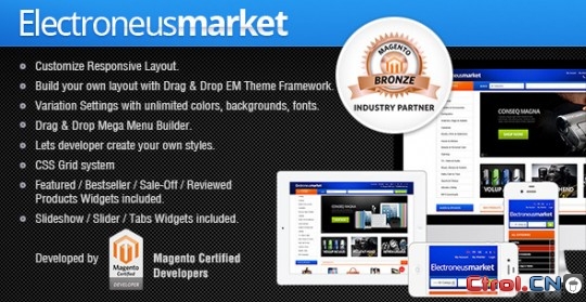 Gala Electronues Market Responsive Theme