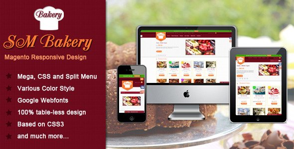 Responsive Multi-Purpose Magento Theme - SM Bakery