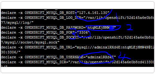 OpenShift导出MysqL信息