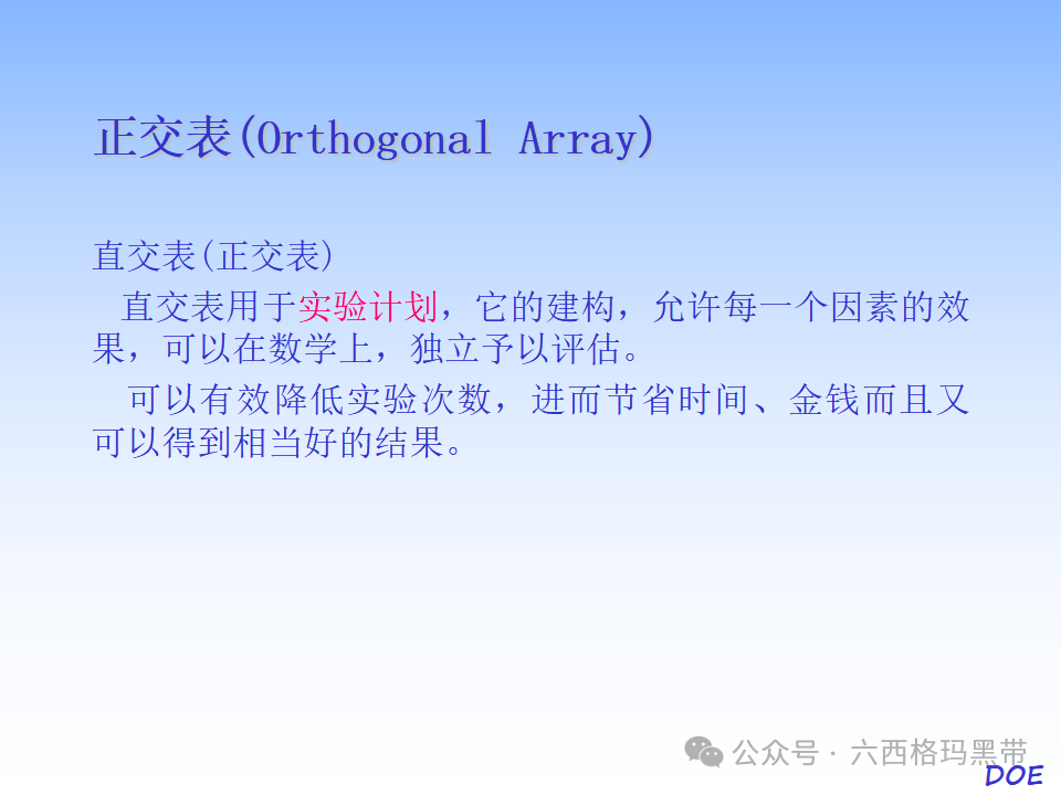 DOE-实验设计及实例操作 DOE-实验设计及实例操作