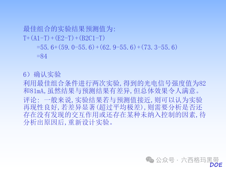 DOE-实验设计及实例操作 DOE-实验设计及实例操作