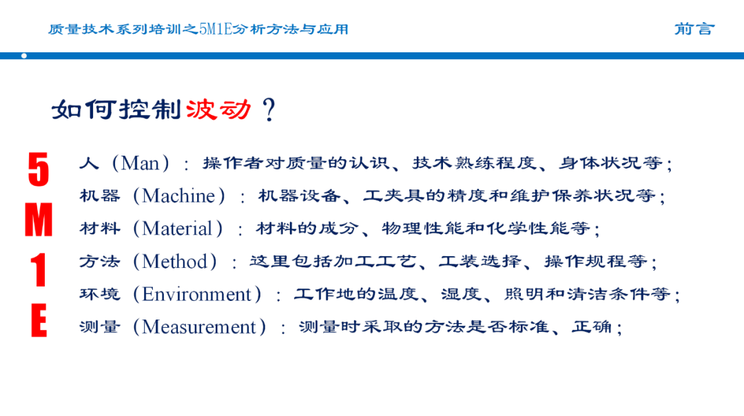 5M1E分析方法:提升质量管理的利器 5M1E分析方法:提升质量管理的利器