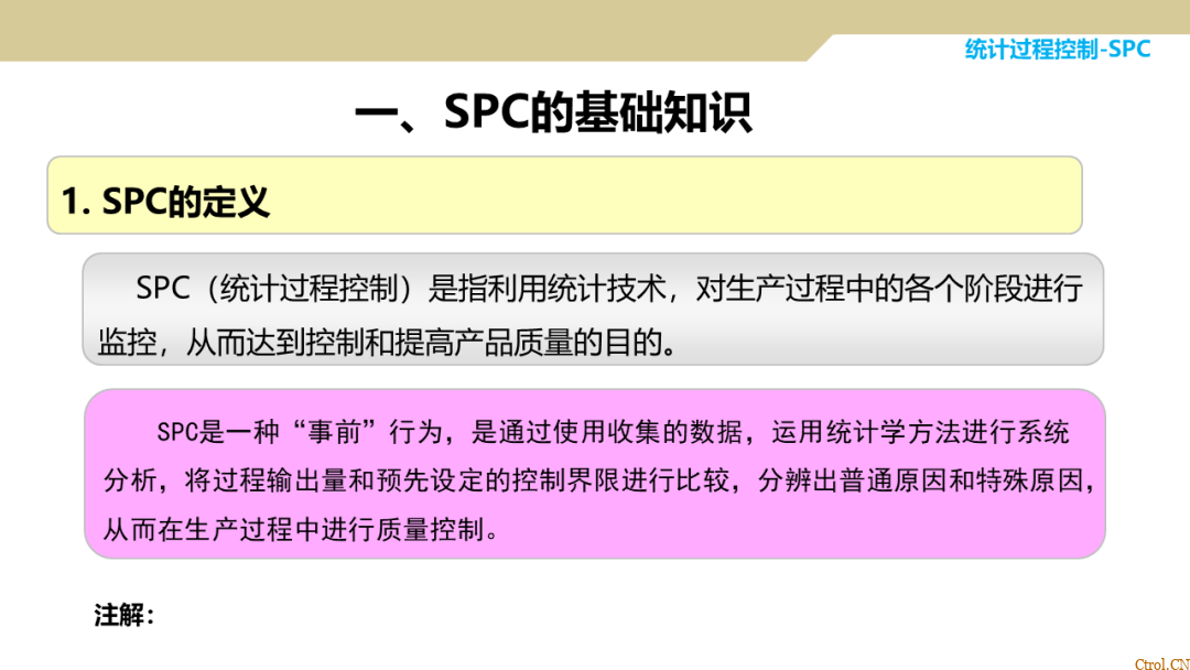 SPC统计过程控制 SPC统计过程控制