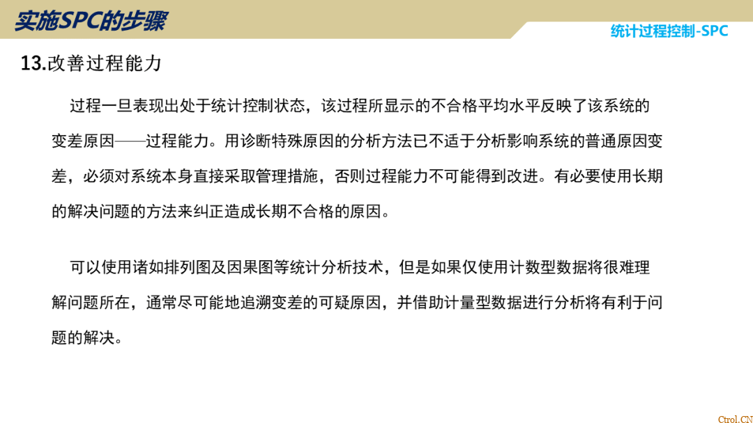 SPC统计过程控制 SPC统计过程控制