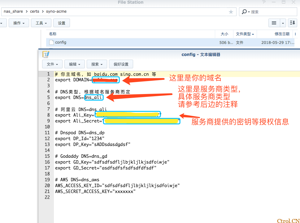 群晖 Let's Encrypt 泛域名证书自动更新